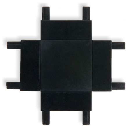 Flat Magnetic Четырёхсторонний соединитель для накладного шинопровода (чёрный) Elektrostandard
