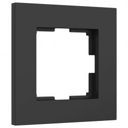 Рамка на 1 пост Slab (черный матовый) W0012908 Werkel
