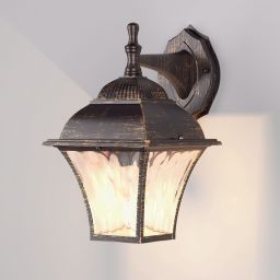 Настенный уличный светильник Elektrostandard Apus D черное золото (GL 1009D) (ESTD Apus D черное золото (GL 1009D))