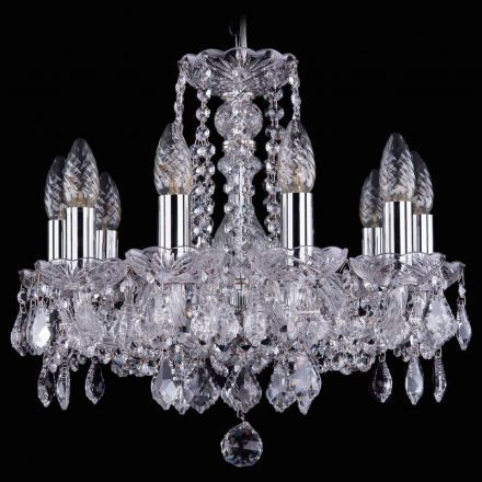 Люстра Bohemia Ivele Crystal 1402/10/141/Ni/Leafs