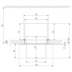 Потолочный светильник Elektrostandard 9917 LED 10W 4200K серебро