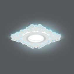 Светильник Gauss Backlight BL130 квадрат/узор белый Gu5.3 3W LED 4000K