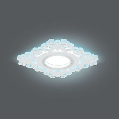 Светильник Gauss Backlight BL130 квадрат/узор белый Gu5.3 3W LED 4000K