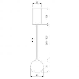 Подвесной светодиодный светильник Elektrostandard 50215/1 LED хром