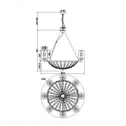 Подвесная люстра Maytoni H021PL-08CH