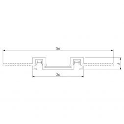 Flat Magnetic Шинопровод встраиваемый (2м) чёрный Elektrostandard