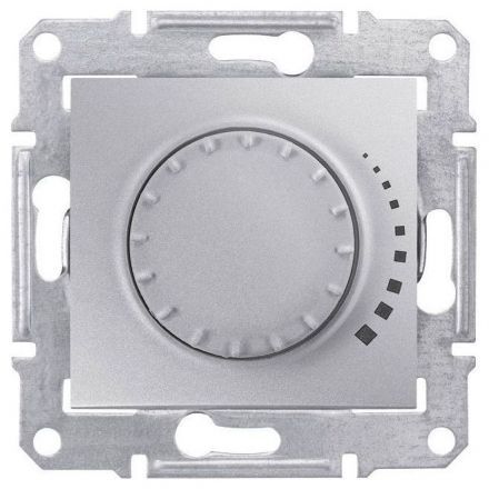 Светорегулятор поворотно-нажимной Schneider Electric Sedna Алюминий 25-325Вт,для л/н и г/л с электр.трансформатором
