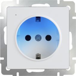 Розетка с заземлением и подсветкой Werkel W1171401 (WL01-10-03)