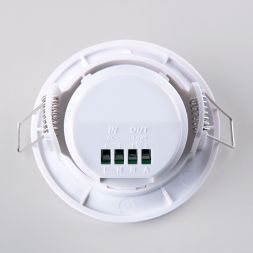 Инфракрасный датчик движения Elektrostandard SNS-M-12 8m 2,2-4m 800W IP20 360 Белый