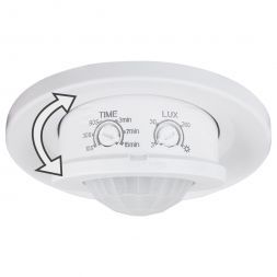 Инфракрасный датчик движения Elektrostandard SNS-M-12 8m 2,2-4m 800W IP20 360 Белый