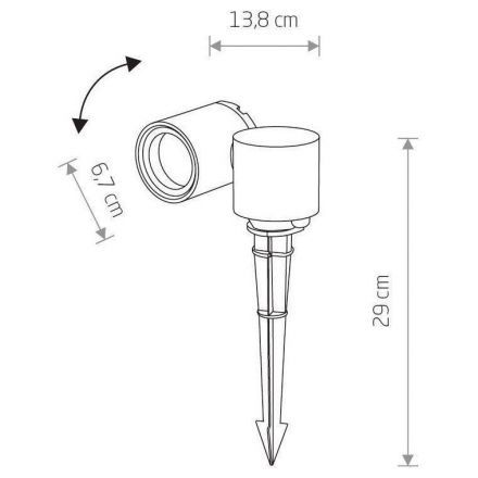 Ландшафтный светильник Nowodvorski Tubings M 8161