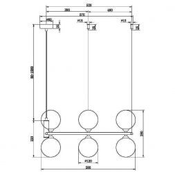 Подвесная люстра Maytoni MOD013PL-06BS1 Ring