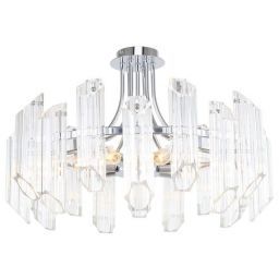Светильник потолочный Linvel LV 9332/7 Иоланта Хром Е14 40W D600 H400мм (LINVEL LV 9332/7 Иоланта Хром Е14 40W)
