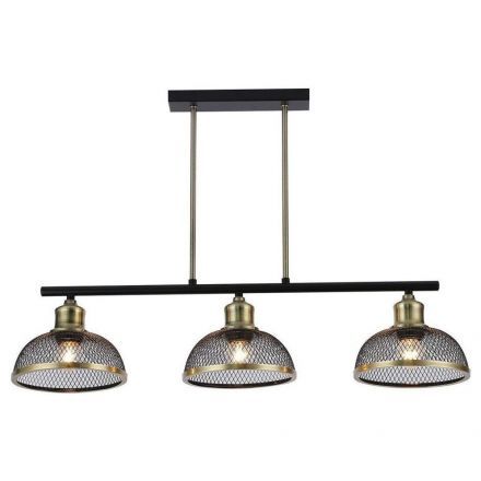 Светильник потолочный Linvel LV 9425/3 Матар Черный/античная латунь Е27 60W 720x180x460мм