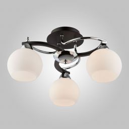 Люстра потолочная Eurosvet 9654/3 хром/венге (EUROSVET 9654/3 хром/венге)