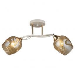 Люстра ЭкономСвет 12242/2WT+FGD AMB (EKONOMSVET 12242/2WT+FGD AMB)