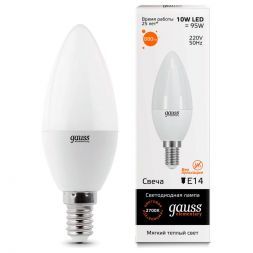 Лампа Gauss 33110 LED Elementary Candle 10W E14 3000K