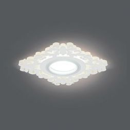 Светильник Gauss Backlight BL131 квадрат/узор белый Gu5.3 3W LED 3000K