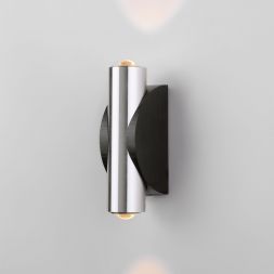 Настенный светодиодный светильник Steel LED Elektrostandard 40109/LED чёрный/сталь