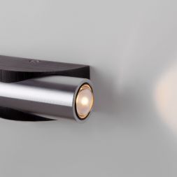 Настенный светодиодный светильник Steel LED Elektrostandard 40109/LED чёрный/сталь