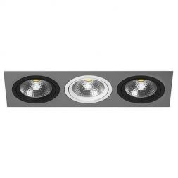 Встраиваемый точечный светильник i839070607 серый/черный/белый Intero 111 Lightstar