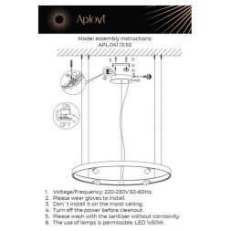 Подвесной светодиодный светильник Aployt APL.041.13.50