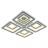 Светодиодная люстра Profit Light 8041/4+4 CHR C