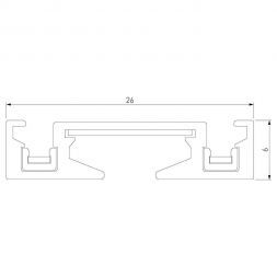 Flat Magnetic Шинопровод накладной (2м) чёрный Elektrostandard