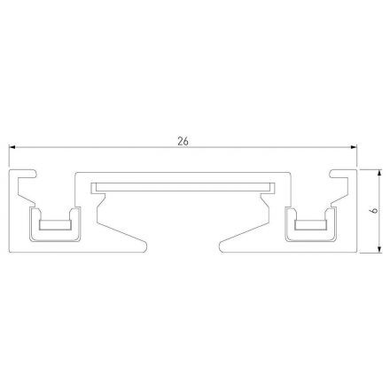 Flat Magnetic Шинопровод накладной (2м) чёрный Elektrostandard