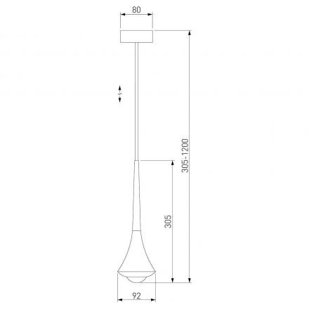 Подвесной светильник Hill хром 50211 LED Elektrostandard