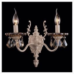 Бра Eurosvet с хрусталем 3281/2 белый с золотом/тонированный хрусталь Strotskis (EUROSVET 3281/2 белый)