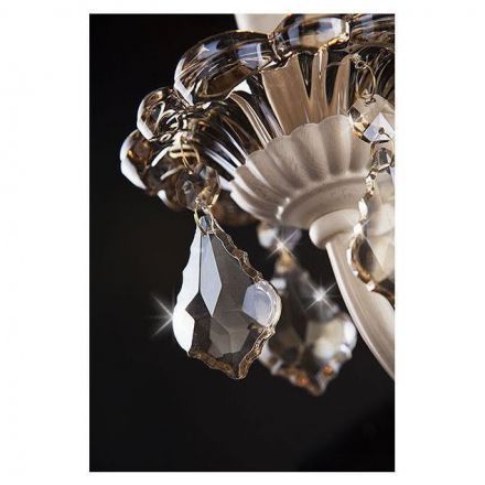 Бра Eurosvet с хрусталем 3281/2 белый с золотом/тонированный хрусталь Strotskis