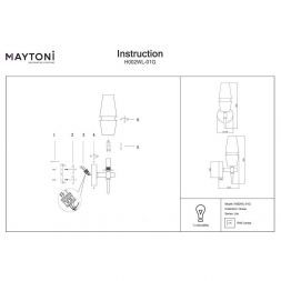 Бра Maytoni Lita H002WL-01G
