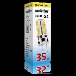 Капсульная светодиодная лампа 3,5W 3000K G4 Smartbuy SBL-G4 3_5-30K