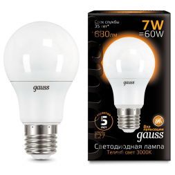 Лампа Gauss 102502107 LED A60 E27 7W 2700K