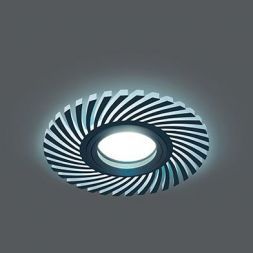 Светильник Gauss Backlight BL132 круглый/узор черный Gu5.3 3W LED 4000K