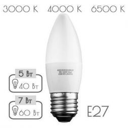 Лампа светодиодная Sweko 42LED-C35-7W-230-6500K-E27