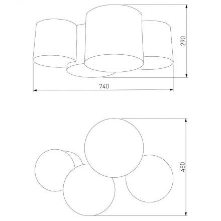 Потолочный светильник TK Lighting 3276 Mona Kids