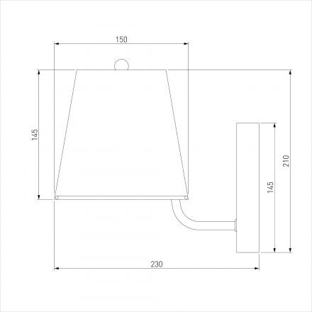 Настенный светильник 60155/1 хром Eurosvet