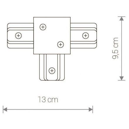 Коннектор T-образный Nowodvorski Profile Recessed 8834