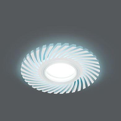 Светильник Gauss Backlight BL133 круглый/узор белый Gu5.3 3W LED 4000K
