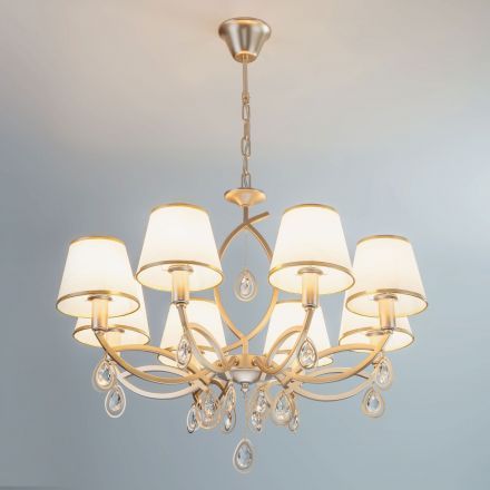 Люстра Eurosvet 60091/8 перламутровое золото