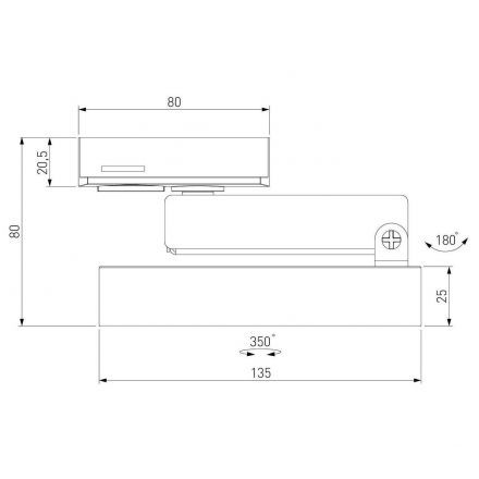 Трековый светодиодный светильник для однофазного шинопровода Pila 12W 4200K Elektrostandard 85078/01 серебряный