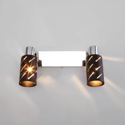 Настенный светильник Eurosvet 20090/2 черный/хром