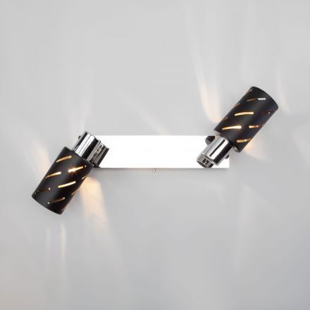 Настенный светильник Eurosvet 20090/2 черный/хром