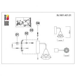 Светильник настенный ST Luce SL1601.421.01 UNTIDO