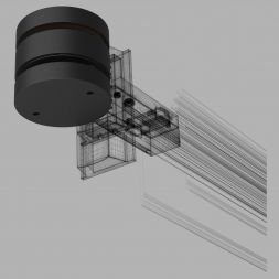 Slim Magnetic Коннектор круглый шарнирный для накладного шинопровода (чёрный) Elektrostandard