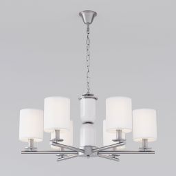 Подвесная люстра Eurosvet 60146/6 никель (EUROSVET 60146/6 никель)