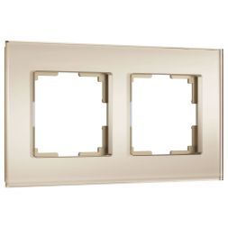 Рамка на 2 поста Senso (шампань, стекло soft-touch) W0023111 Werkel