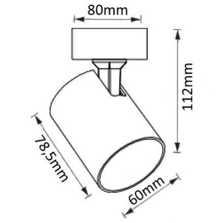 Спот Crystal Lux CLT 017CW1S BL